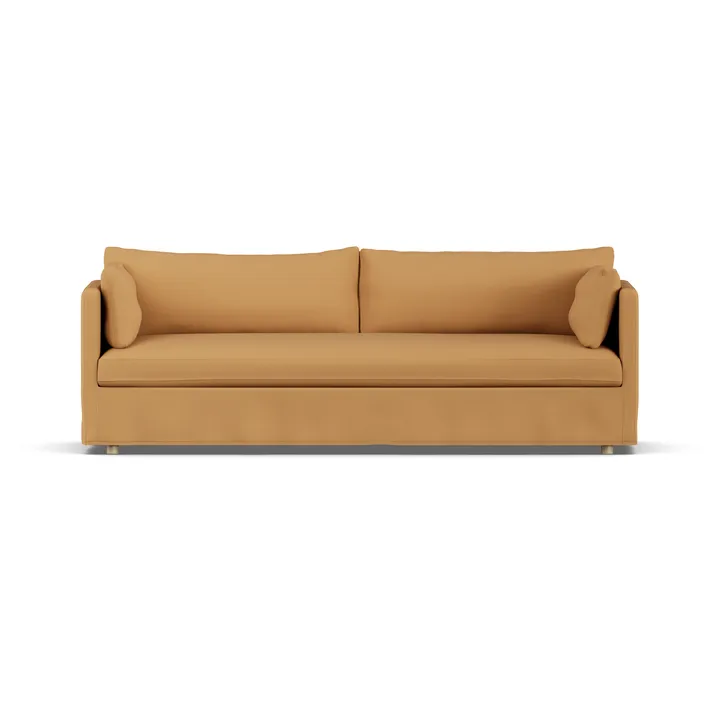 Divano Linnevik - Jump honey 1959-rovere oliato bianco, 4 sedute, con gonna - 1898