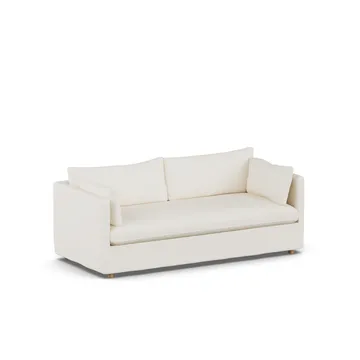 Divano Linnevik - Jump off white 1954-rovere oliato bianco, 3 sedute, con gonna - 1898