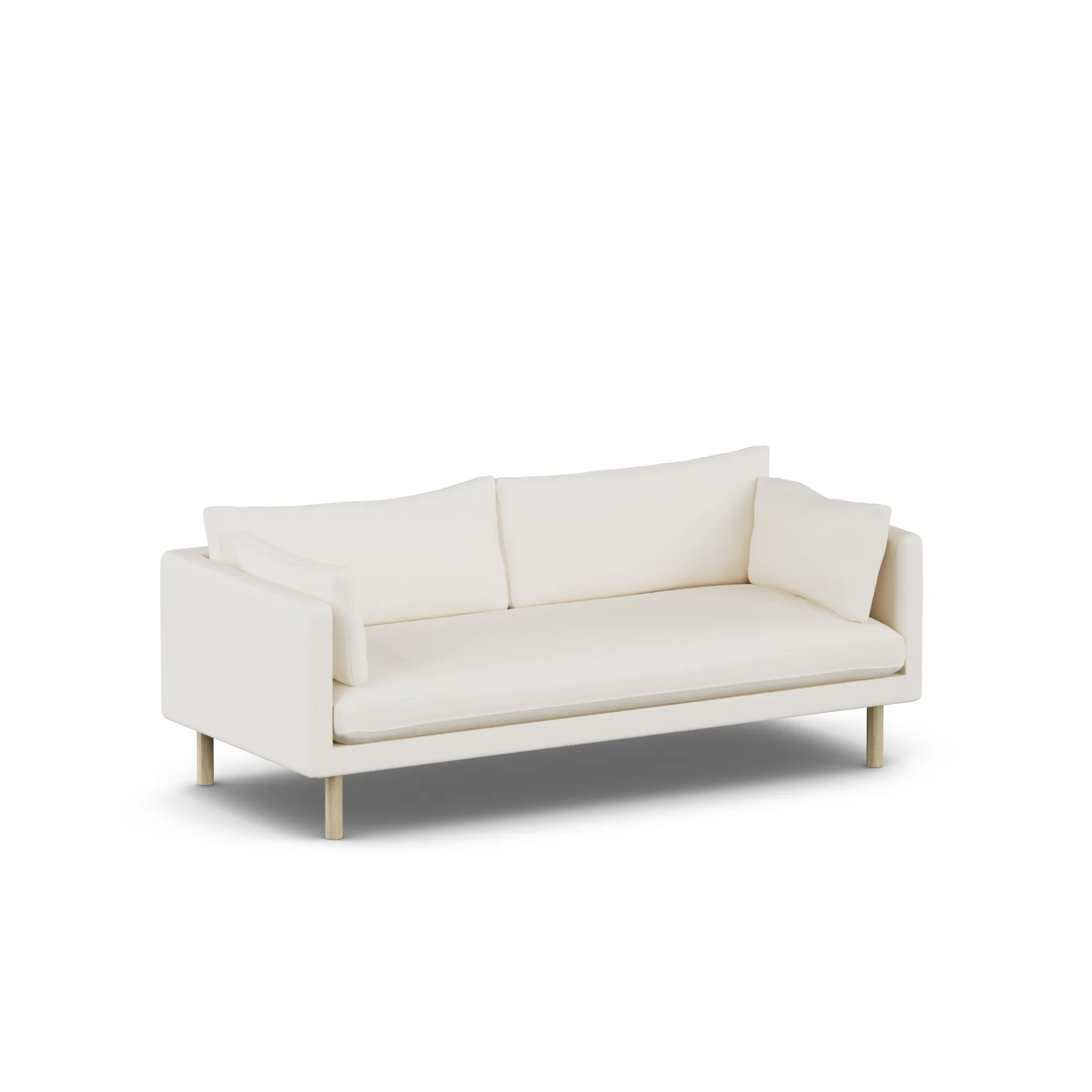 Divano Linnevik, Jump Off White 1954-rovere oliato bianco, 3 sedute 1898