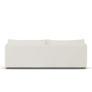 Divano Linnevik - Jump off white 1954-rovere oliato bianco, 4 sedute, con gonna - 1898