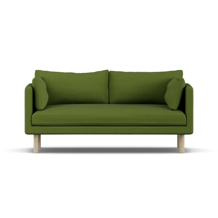 Divano Linnevik - Luiza Green 3975-rovere oliato bianco, 2 sedute - 1898