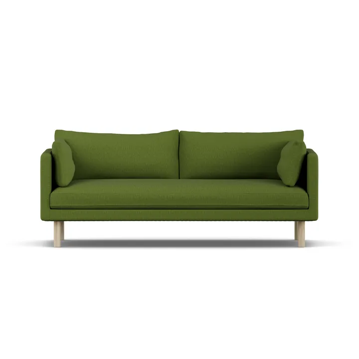 Divano Linnevik - Luiza Green 3975-rovere oliato bianco, 3 sedute - 1898