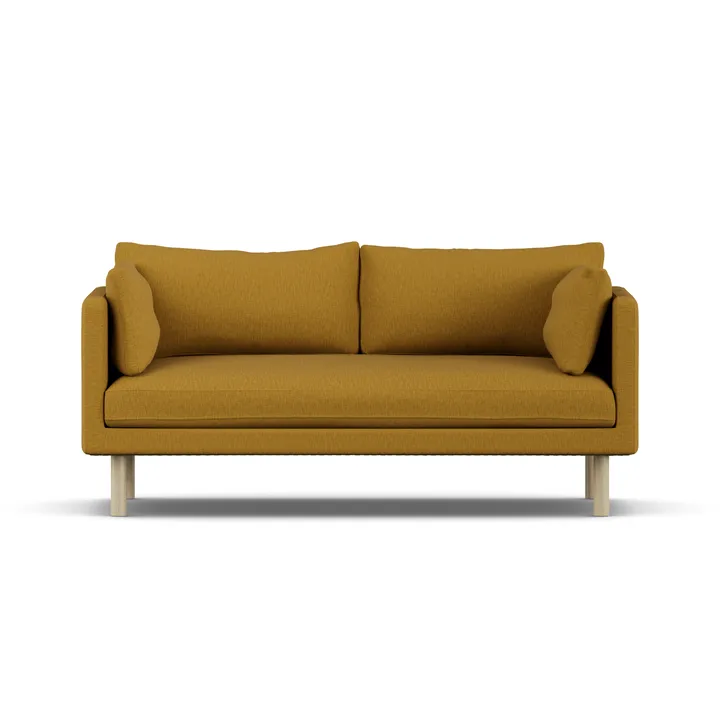 Divano Linnevik - Luiza Mustard 3972-rovere oliato bianco, 2 sedute - 1898