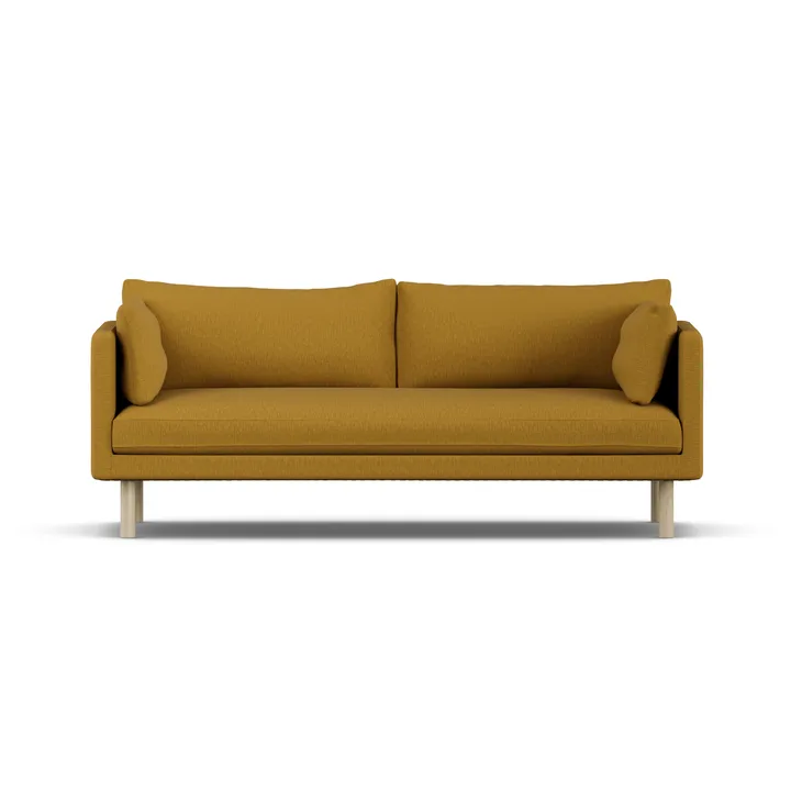 Divano Linnevik - Luiza Mustard 3972-rovere oliato bianco, 3 sedute - 1898