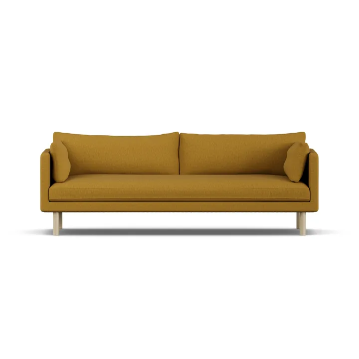 Divano Linnevik - Luiza Mustard 3972-rovere oliato bianco, 4 sedute - 1898