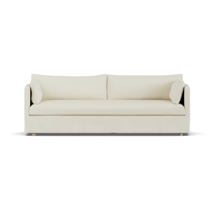 Divano Linnevik - Oslo Nature 1540-rovere oliato bianco, 4 sedute, con gonna - 1898