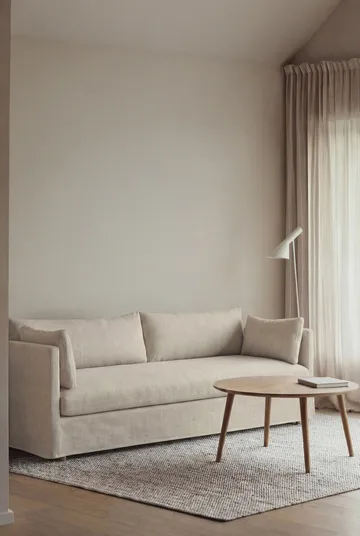 Divano Linnevik - Oslo Nature 1540-rovere oliato bianco, 4 sedute, con gonna - 1898