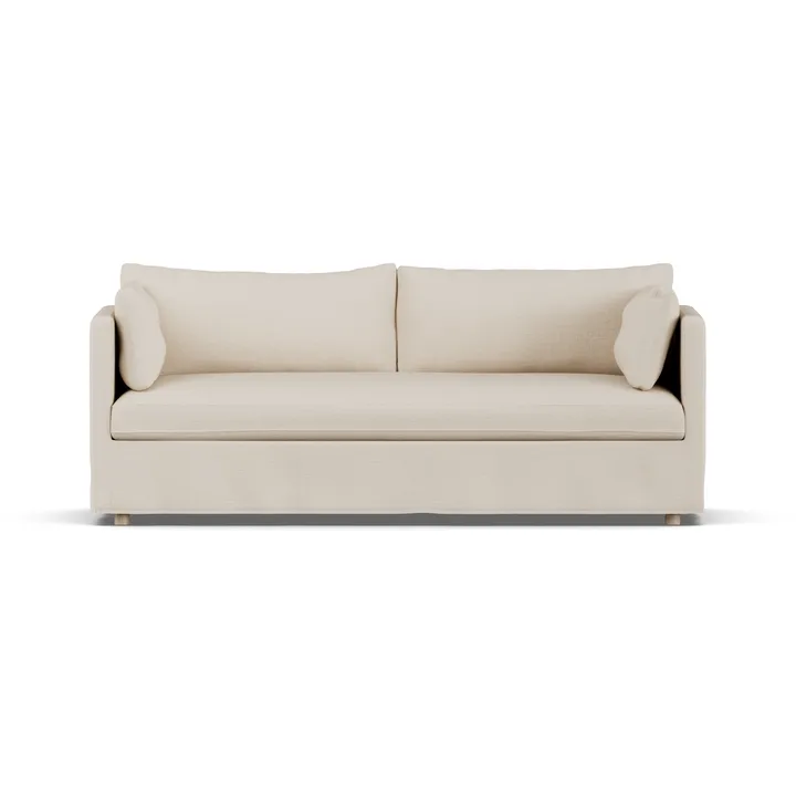 Divano Linnevik - Same Beige 6670-rovere oliato bianco, 3 sedute, con gonna - 1898