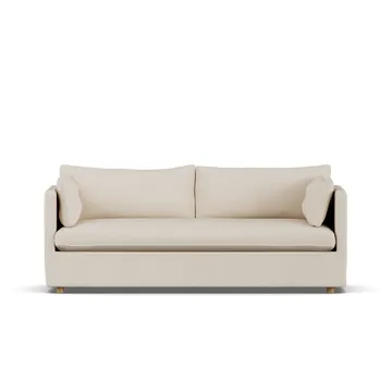 Divano Linnevik - Same Beige 6670-rovere oliato bianco, 3 sedute, con gonna - 1898