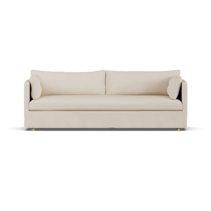 Divano Linnevik - Same Beige 6670-rovere oliato bianco, 4 sedute, con gonna - 1898