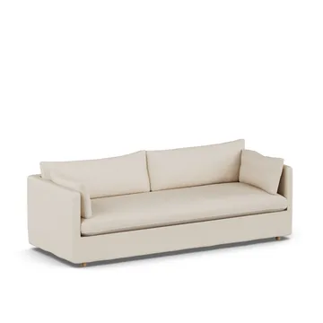 Divano Linnevik - Same Beige 6670-rovere oliato bianco, 4 sedute, con gonna - 1898