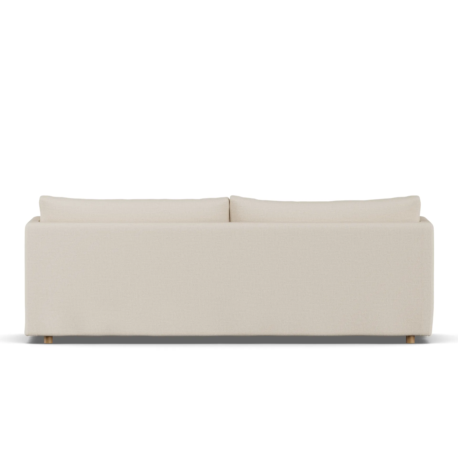 Divano Linnevik, Same Beige 6670-rovere oliato bianco, 4 sedute, con gonna 1898