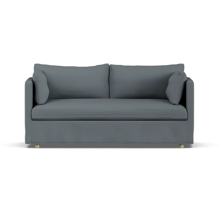 Divano Linnevik - Same Blue 6678-rovere oliato bianco, 2 sedute, con gonna - 1898