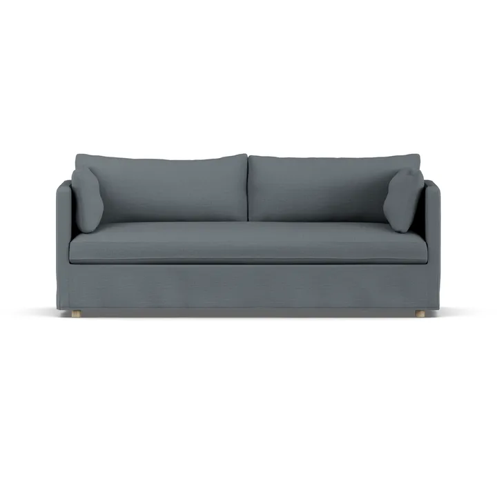 Divano Linnevik - Same Blue 6678-rovere oliato bianco, 3 sedute, con gonna - 1898