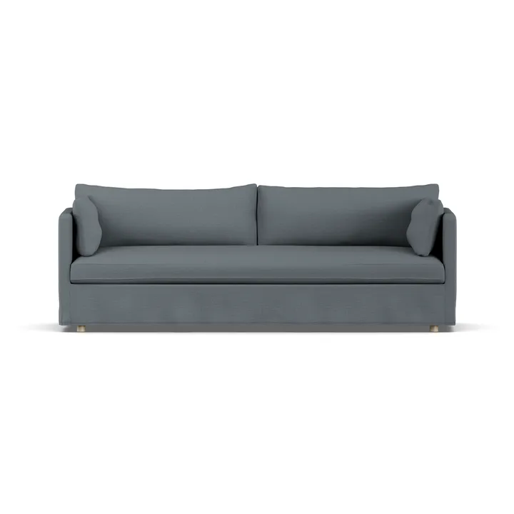 Divano Linnevik - Same Blue 6678-rovere oliato bianco, 4 sedute, con gonna - 1898
