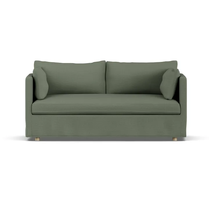 Divano Linnevik - Same Forest 6677-rovere oliato bianco, 2 sedute, con gonna - 1898