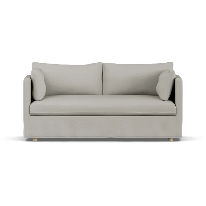 Divano Linnevik - Same Grey 6673-rovere oliato bianco, 2 sedute, con gonna - 1898
