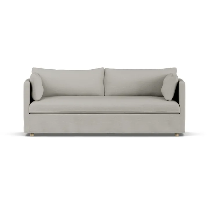 Divano Linnevik - Same Grey 6673-rovere oliato bianco, 3 sedute, con gonna - 1898