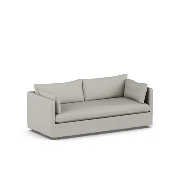 Divano Linnevik - Same Grey 6673-rovere oliato bianco, 3 sedute, con gonna - 1898