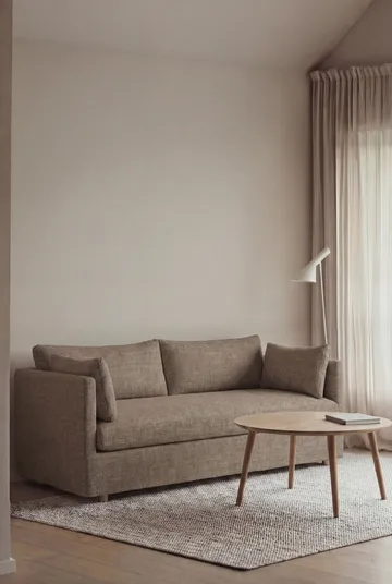 Divano Linnevik - Same Mole 6674-rovere oliato bianco, 2 sedute, con gonna - 1898