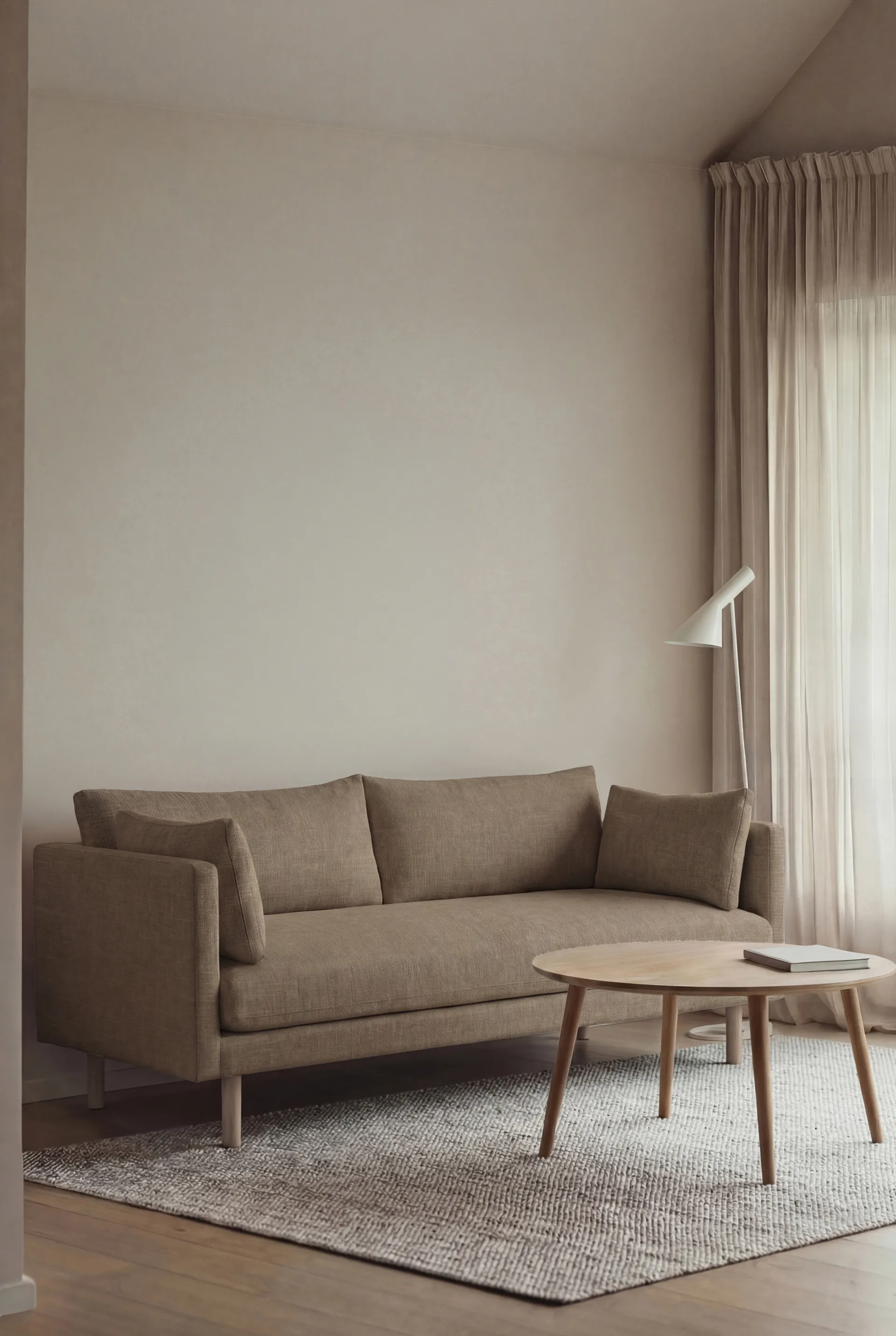 Divano Linnevik, Same Mole 6674-rovere oliato bianco, 2 sedute 1898