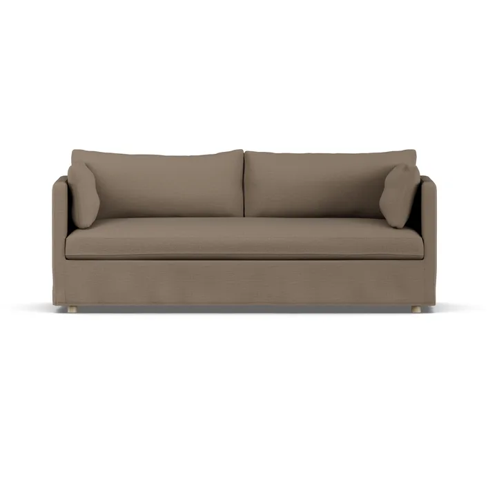 Divano Linnevik - Same Mole 6674-rovere oliato bianco, 3 sedute, con gonna - 1898
