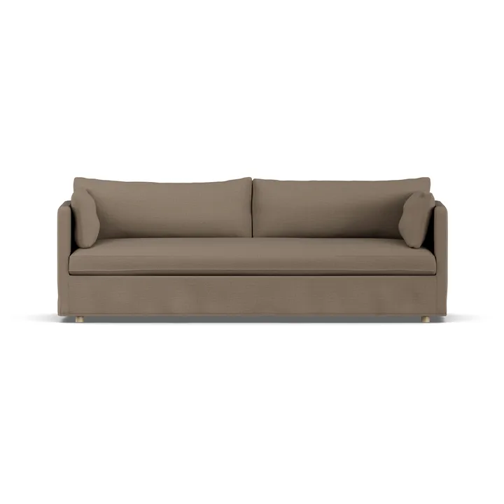 Divano Linnevik - Same Mole 6674-rovere oliato bianco, 4 sedute, con gonna - 1898