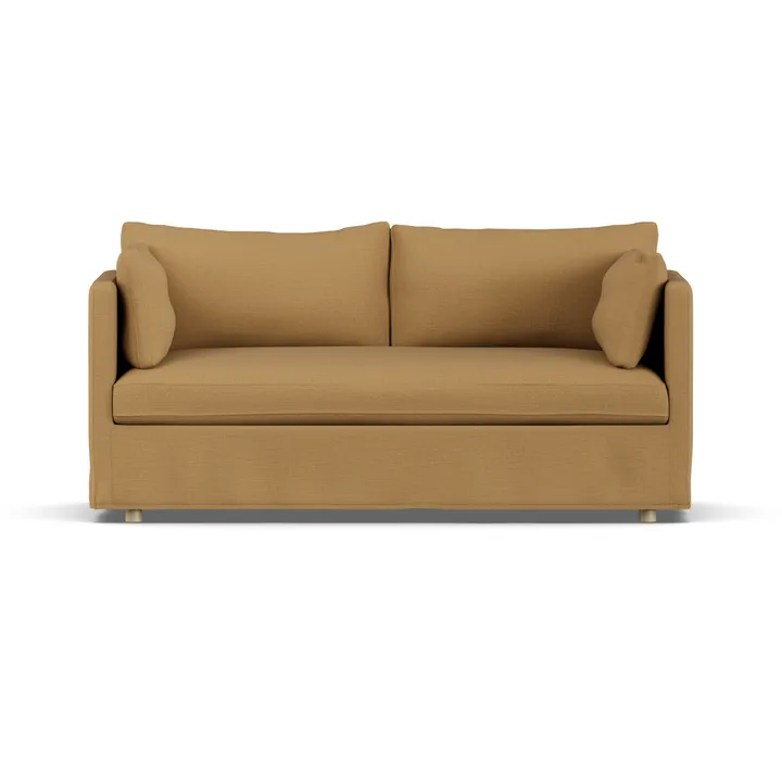 Divano Linnevik - Same Ochre 6676-rovere oliato bianco, 2 sedute, con gonna - 1898