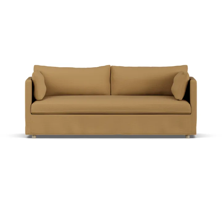 Divano Linnevik - Same Ochre 6676-rovere oliato bianco, 3 sedute, con gonna - 1898