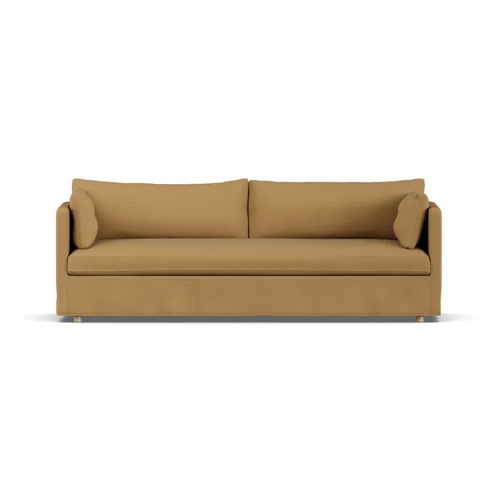 Divano Linnevik - Same Ochre 6676-rovere oliato bianco, 4 sedute, con gonna - 1898