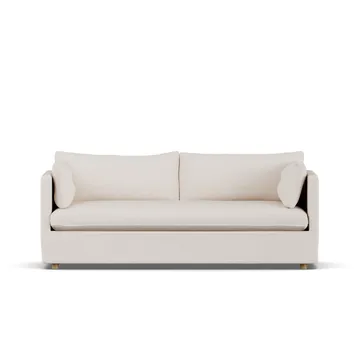 Divano Linnevik - Same Off White 6671-rovere oliato bianco, 3 sedute, con gonna - 1898