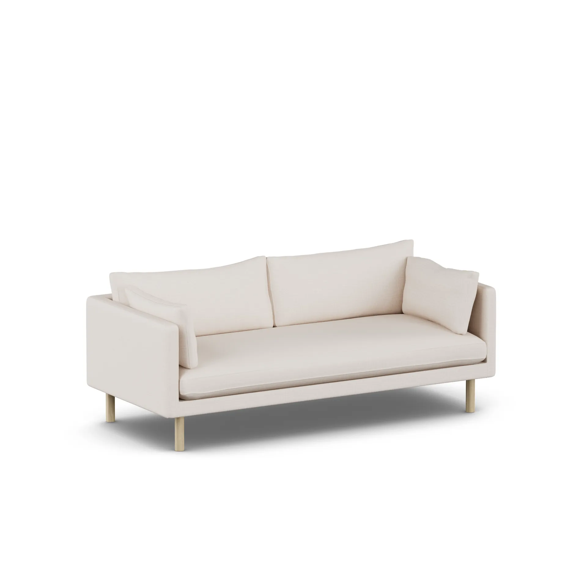 Divano Linnevik, Same Off White 6671-rovere oliato bianco, 3 sedute 1898