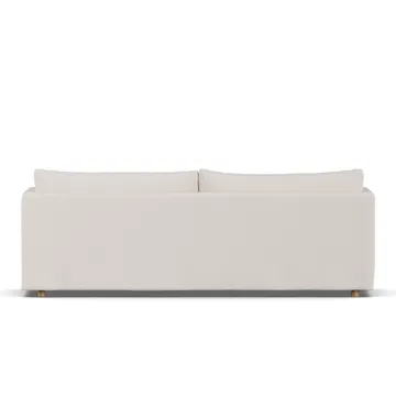 Divano Linnevik - Same Off White 6671-rovere oliato bianco, 4 sedute, con gonna - 1898