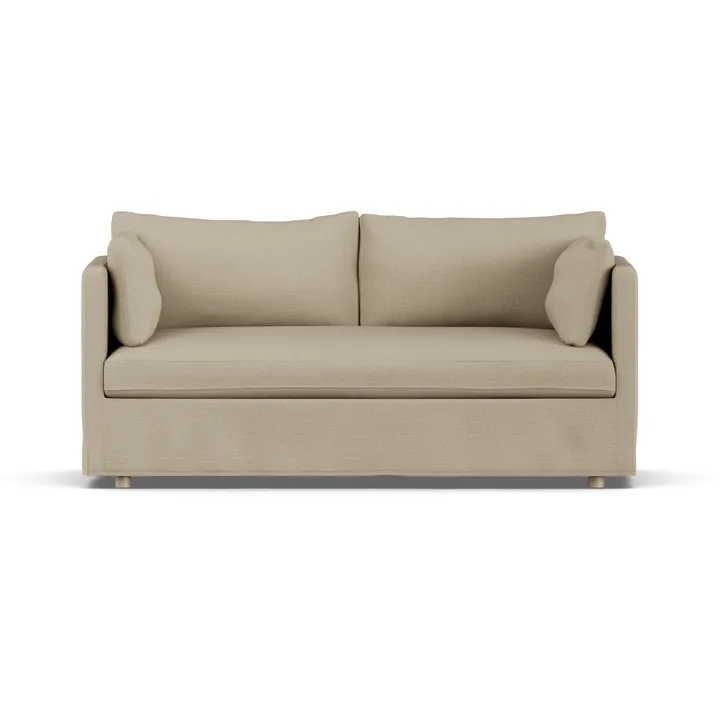 Divano Linnevik - Same Sand 6672-rovere oliato bianco, 2 sedute, con gonna - 1898