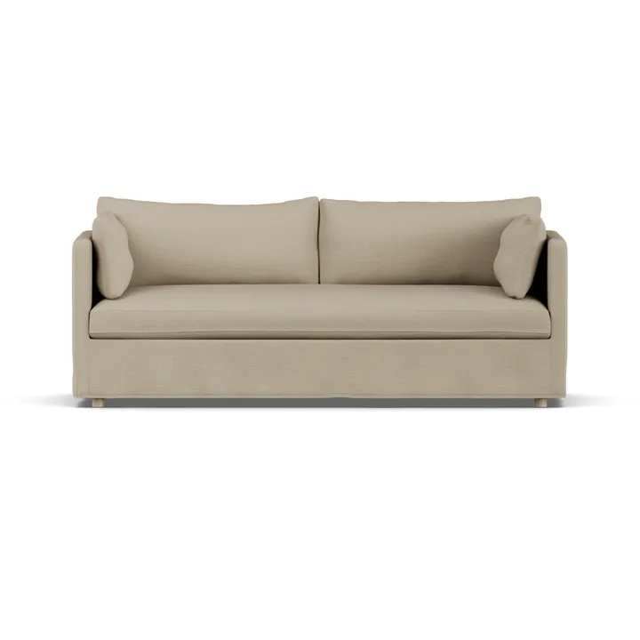 Divano Linnevik - Same Sand 6672-rovere oliato bianco, 3 sedute, con gonna - 1898