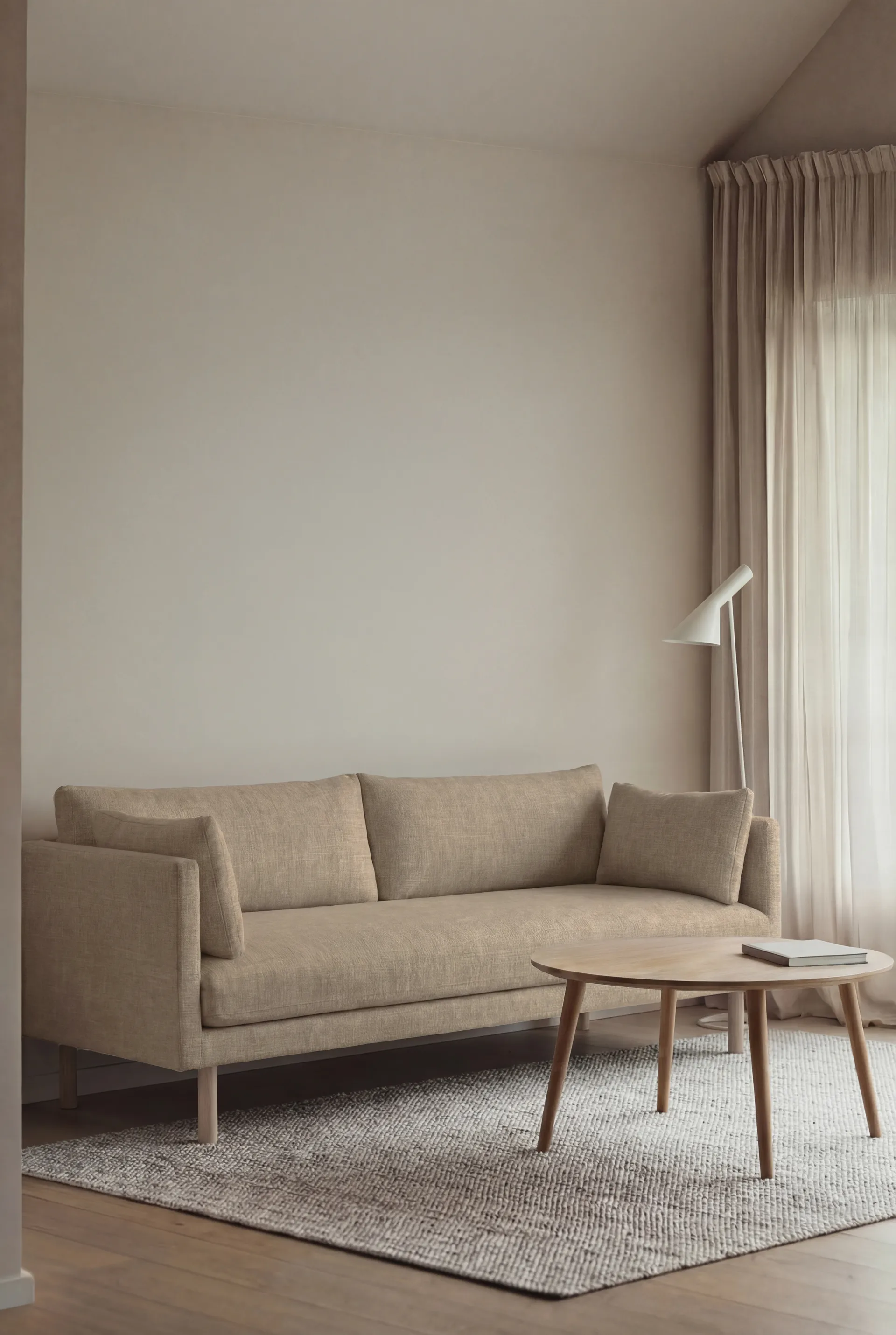 Divano Linnevik, Same Sand 6672-rovere oliato bianco, 3 sedute 1898