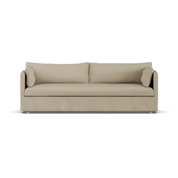 Divano Linnevik - Same Sand 6672-rovere oliato bianco, 4 sedute, con gonna - 1898