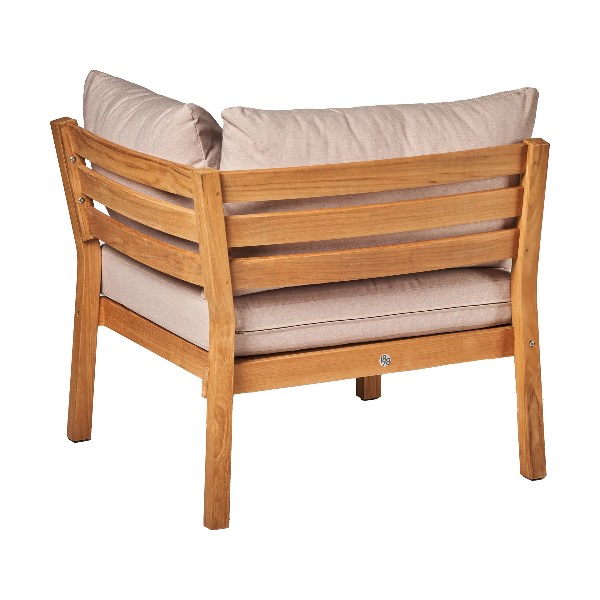 Divano modulare angolare Stockaryd in teak/beige 1898