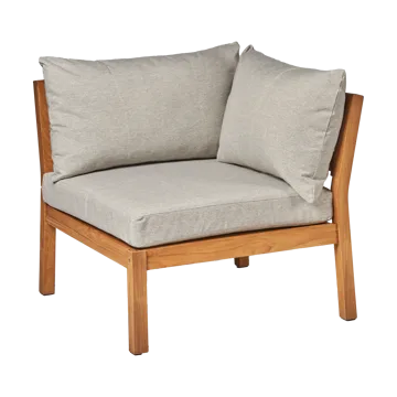 Divano modulare angolare Stockaryd in teak/grigio chiaro - 1898