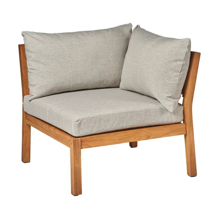 Divano modulare angolare Stockaryd in teak/grigio chiaro - 1898