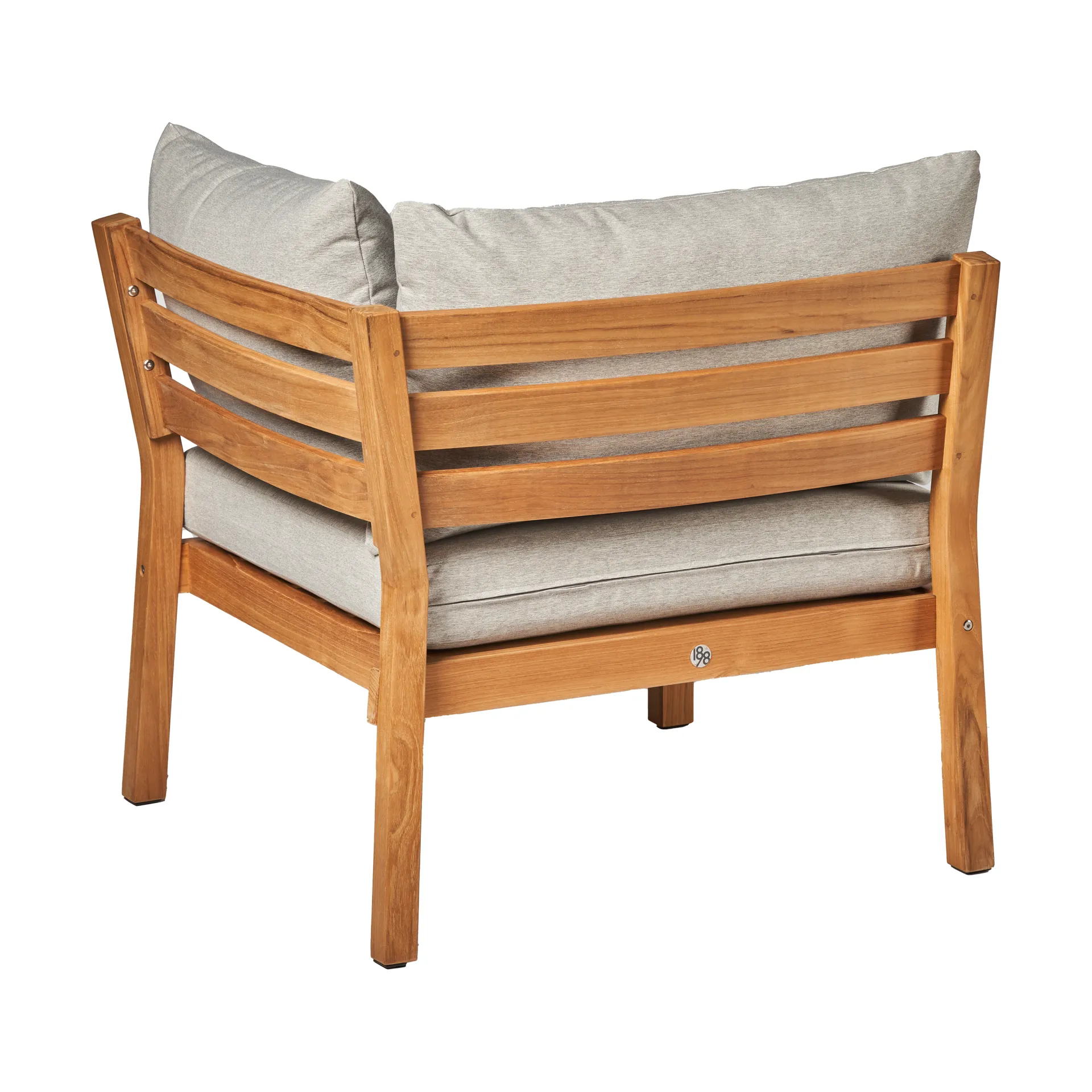 Divano modulare angolare Stockaryd in teak/grigio chiaro 1898