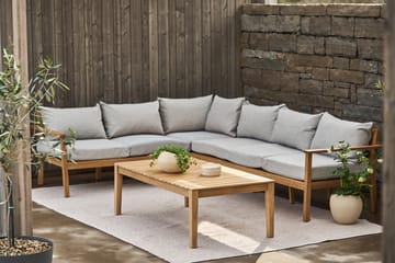 Divano modulare angolare Stockaryd in teak/grigio chiaro - undefined - 1898