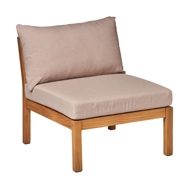 Divano modulare centrale Stockaryd in teak/beige - 1898