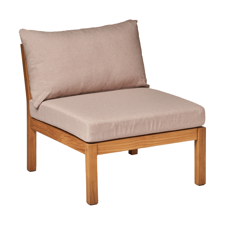 Divano modulare centrale Stockaryd in teak/beige - undefined - 1898