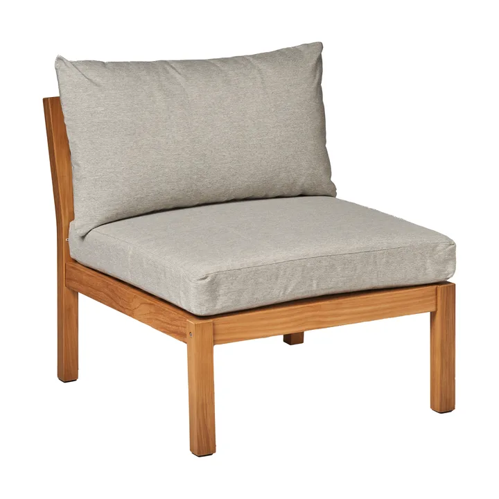 Divano modulare centrale Stockaryd in teak/grigio chiaro - 1898
