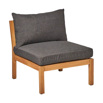 Divano modulare centrale Stockaryd in teak/grigio scuro - 1898