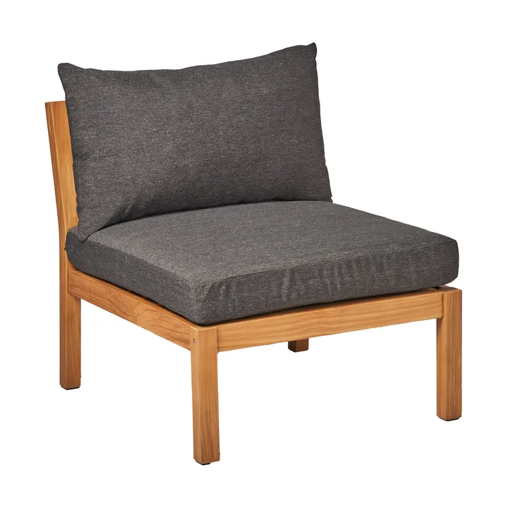 Divano modulare centrale Stockaryd in teak/grigio scuro - 1898