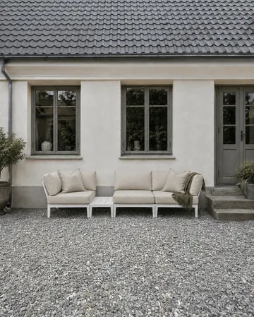 Divano modulare Santander modulo centrale - Bianco-beige - 1898