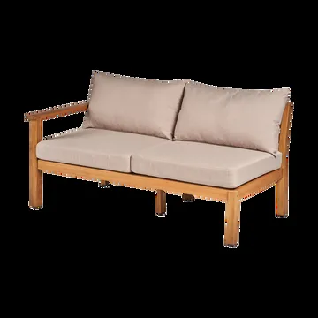 Divano modulare Stockaryd a 2 posti destra in teak/beige - 1898
