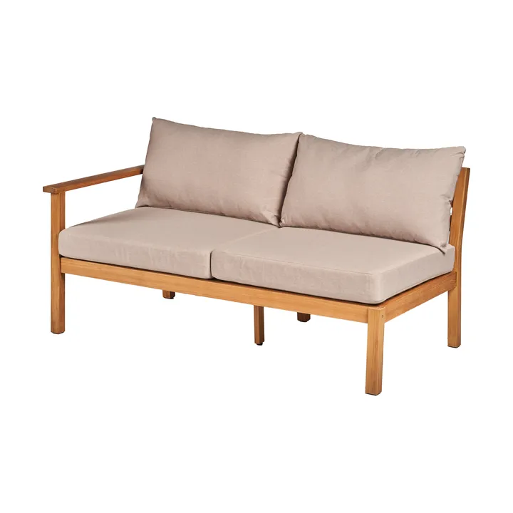 Divano modulare Stockaryd a 2 posti destra in teak/beige - 1898